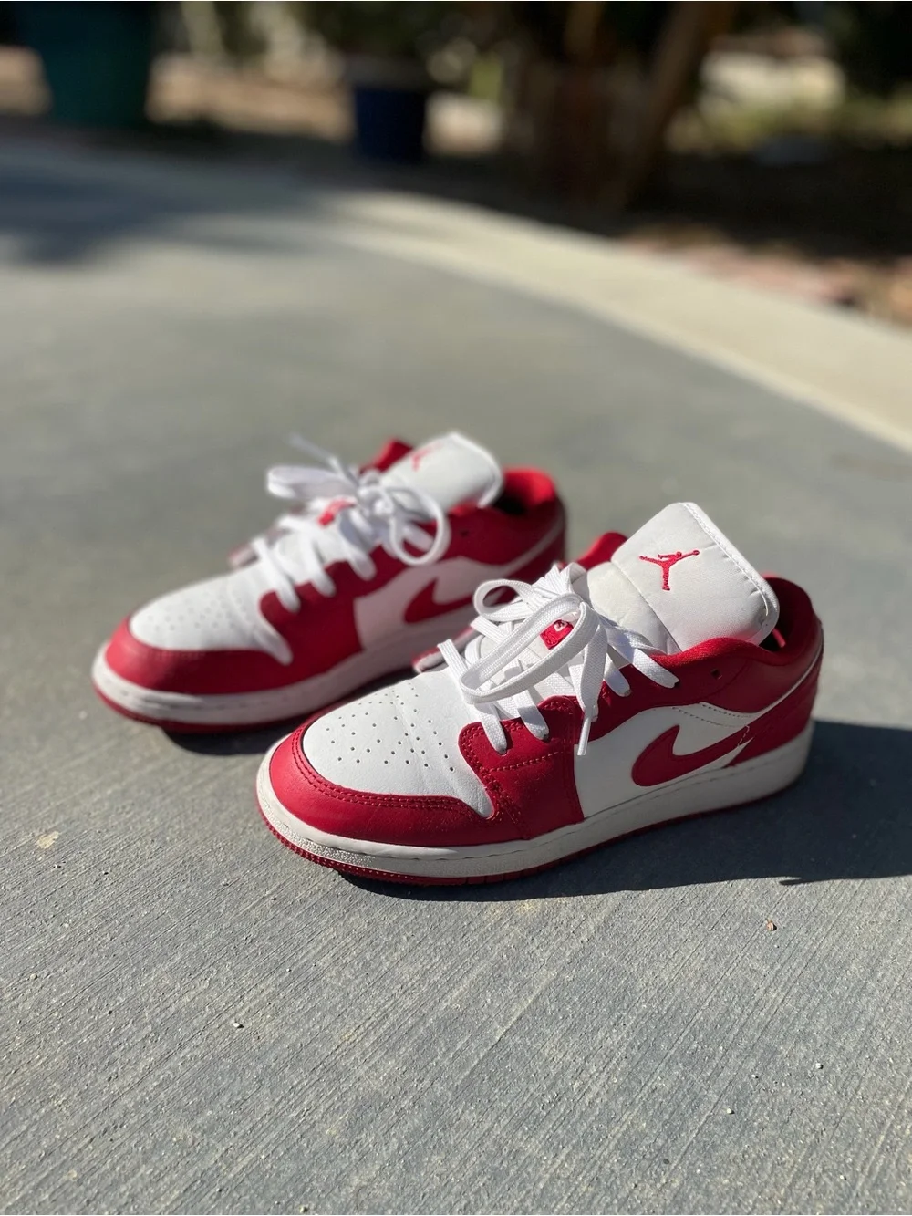 Gym red air jordan 1 low GS